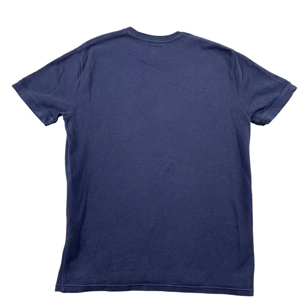 Polo Ralph‎ Lauren Short Sleeve Waffle Shirt Mens XL Navy 100% Cotton